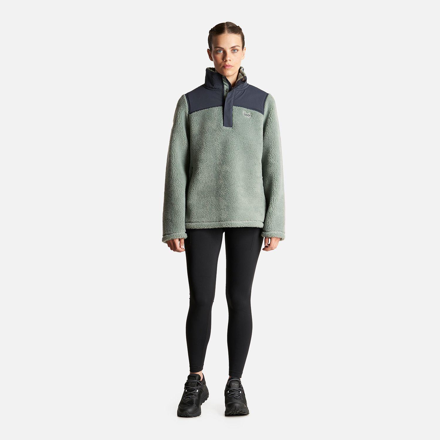Poleron Mujer Glaciar Sherpa Pro 1/4 Zip Jacket  Jade Lippi-6