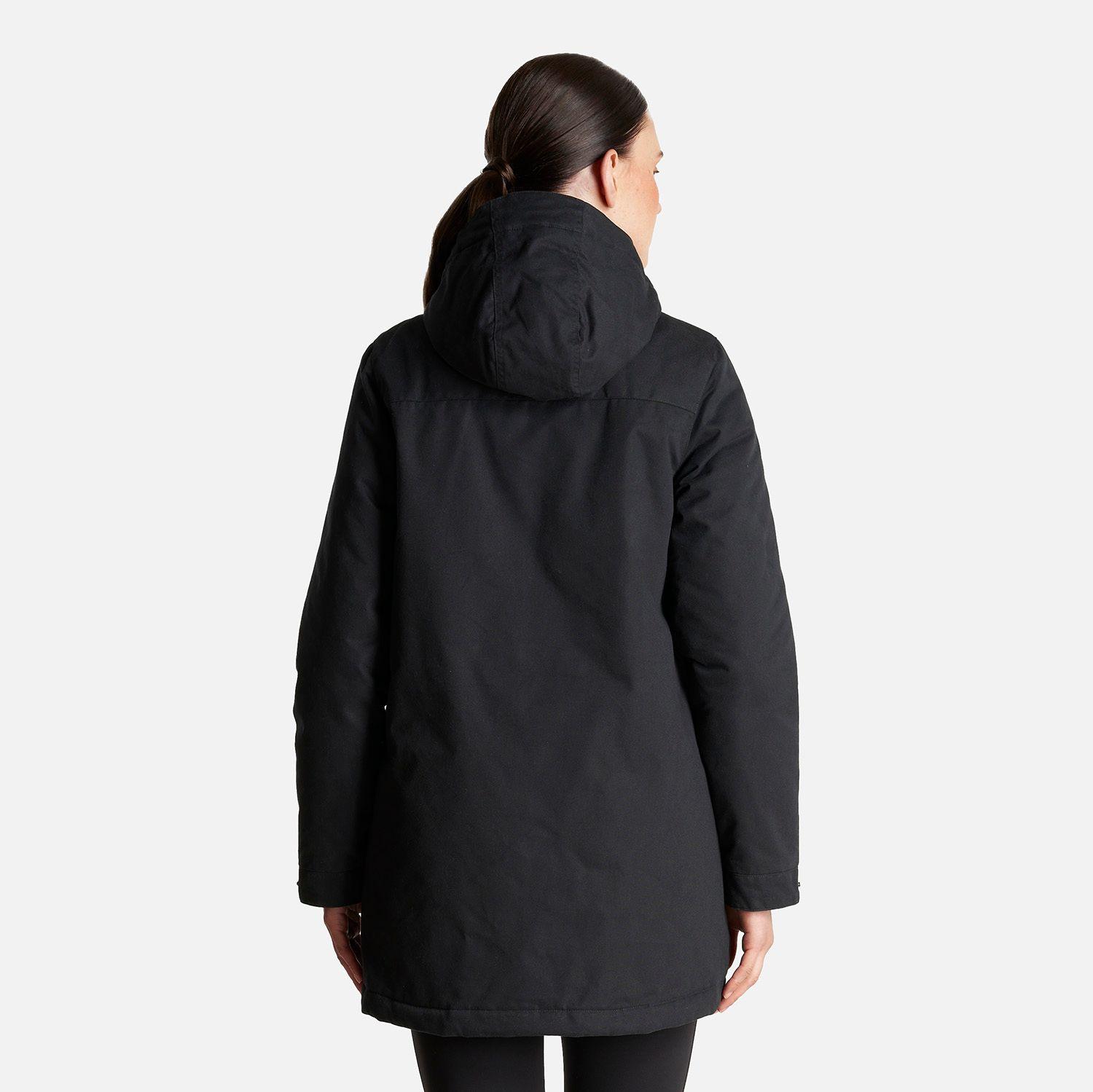 Chaqueta Mujer Peumo Canvas Hoody Jacket Negro Lippi I23-3