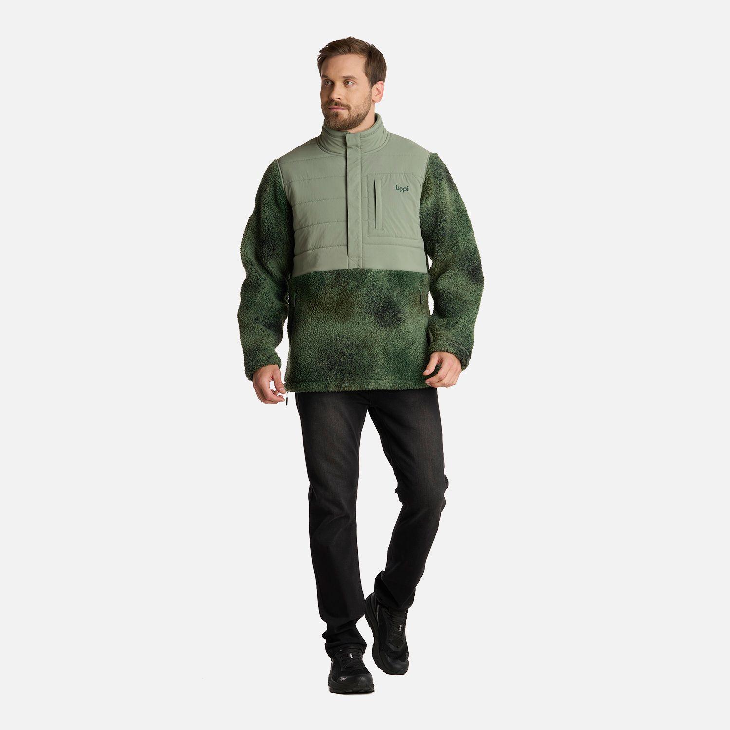 Polar Hombre Glaciar Sherpa-Pro 14 Zip Print Jade Lippi I25-6