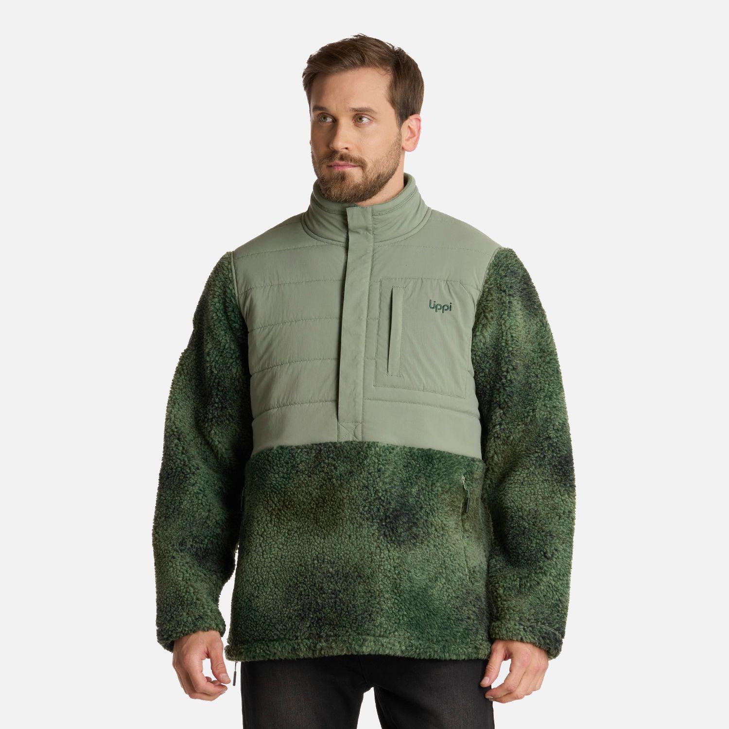 Polar Hombre Glaciar Sherpa-Pro 14 Zip Jacket Jade Lippi-0