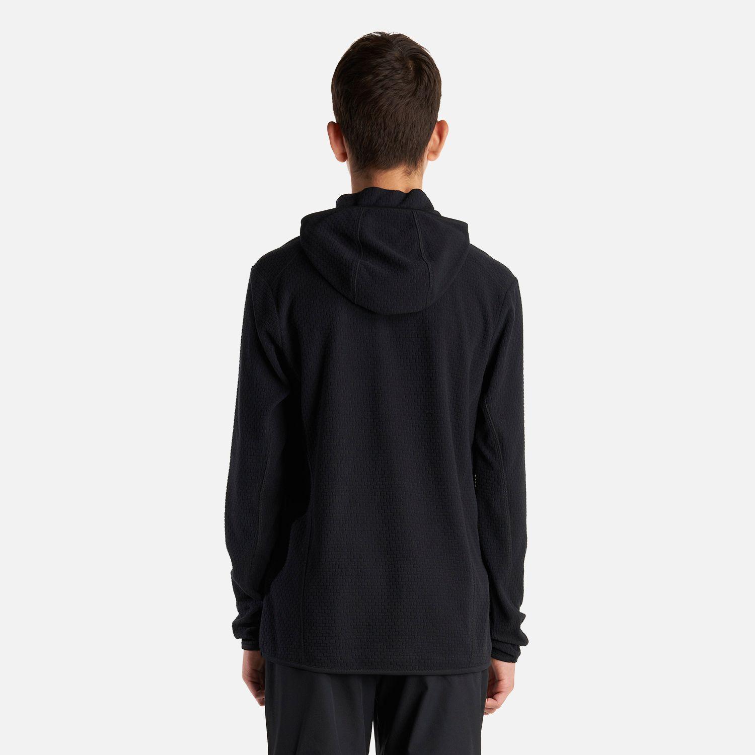 Poleron Teen Boy Mild Nano-F 14 Zip Hoody Negro Lippi I23-3