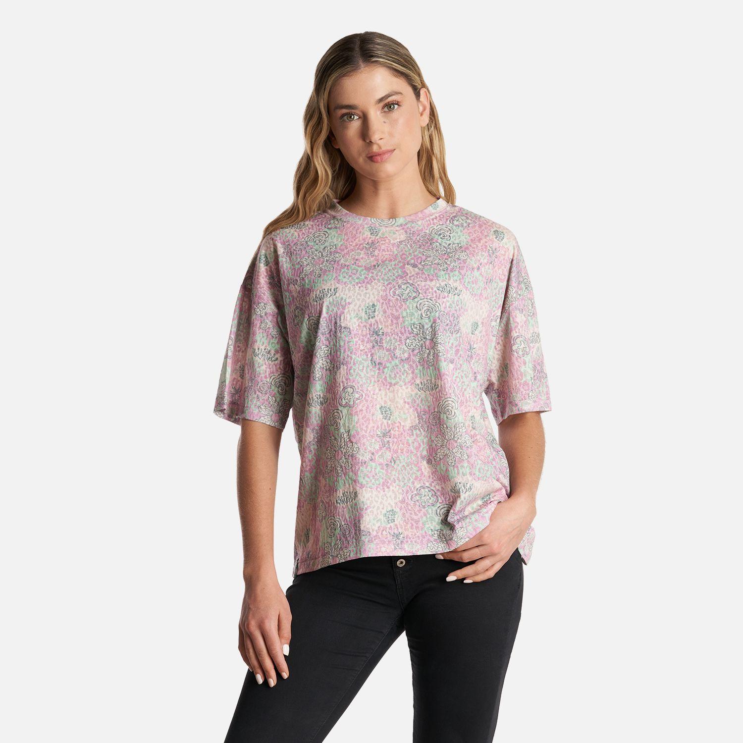 Polera Mujer Coralisima Print Crema Haka Honu-1