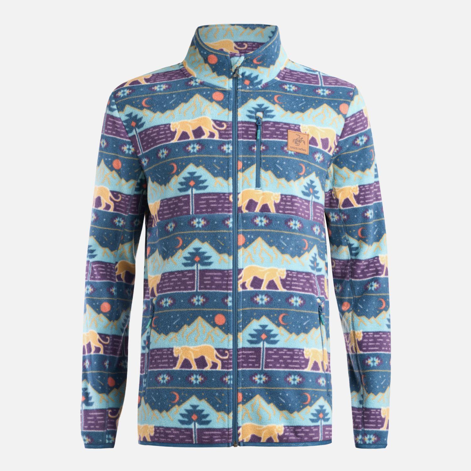 Poleron Hombre Tokerau Pro Print Morado Haka Honu-0