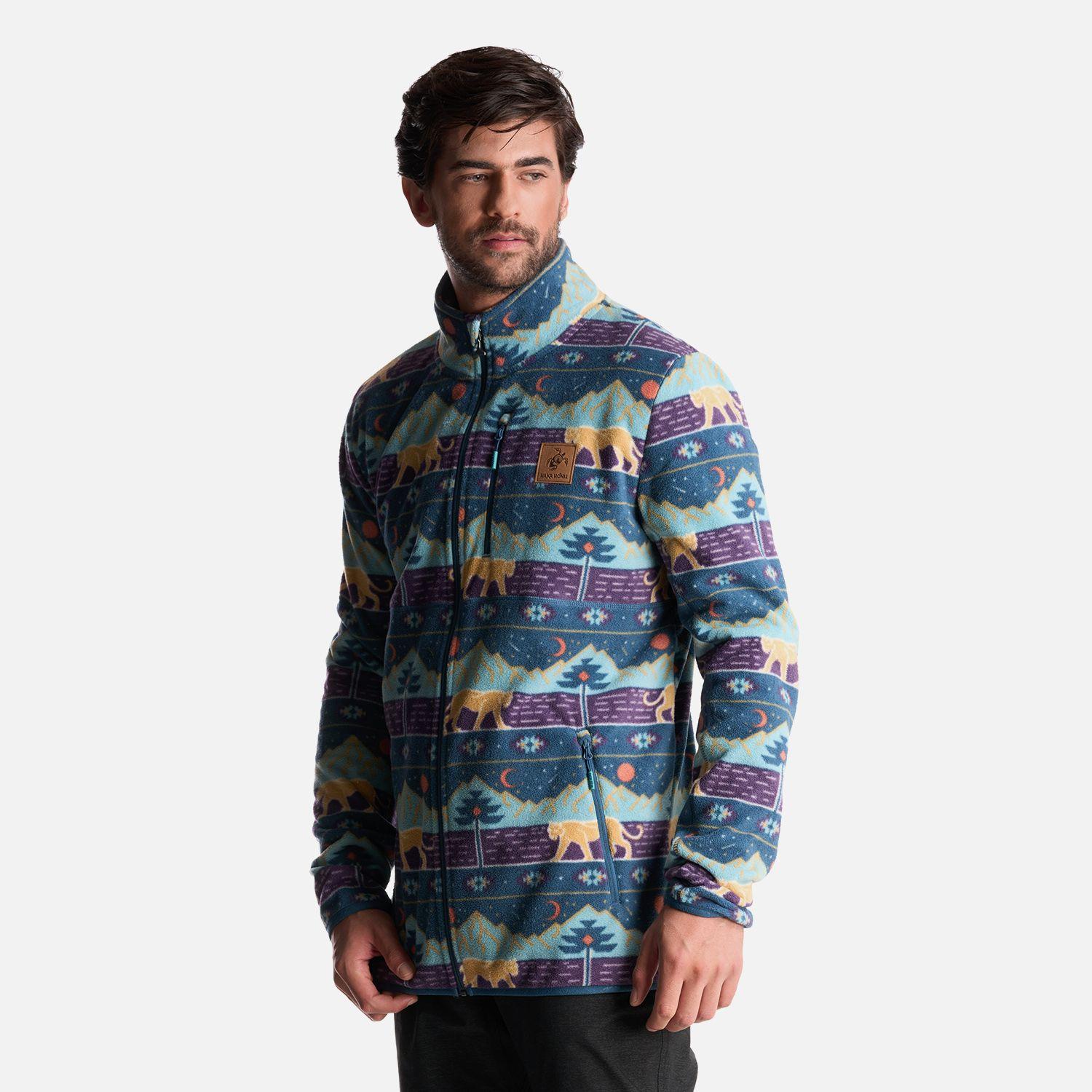 Poleron Hombre Tokerau Pro Print Morado Haka Honu-2