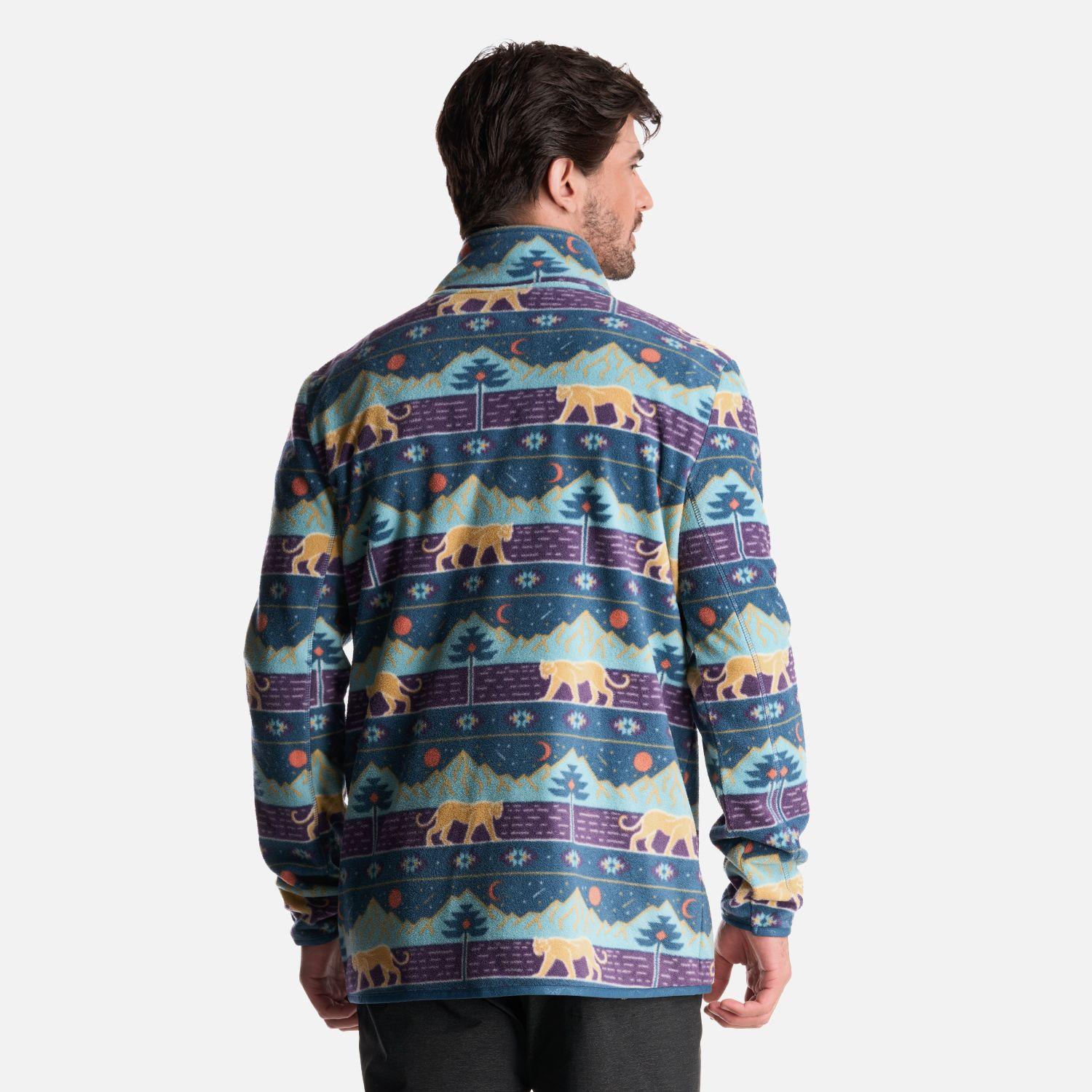 Poleron Hombre Tokerau Pro Print Morado Haka Honu-4