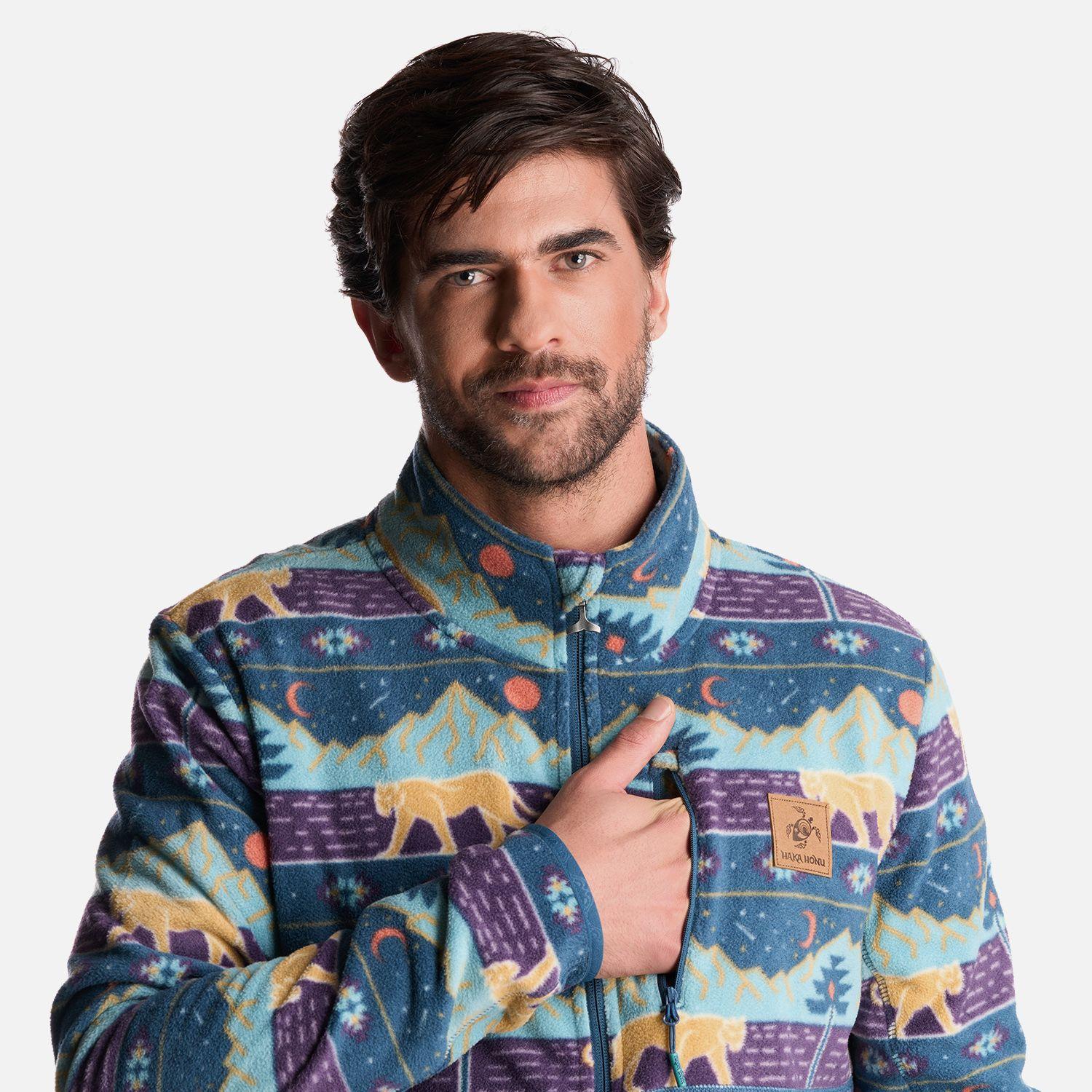 Poleron Hombre Tokerau Pro Print Morado Haka Honu-5