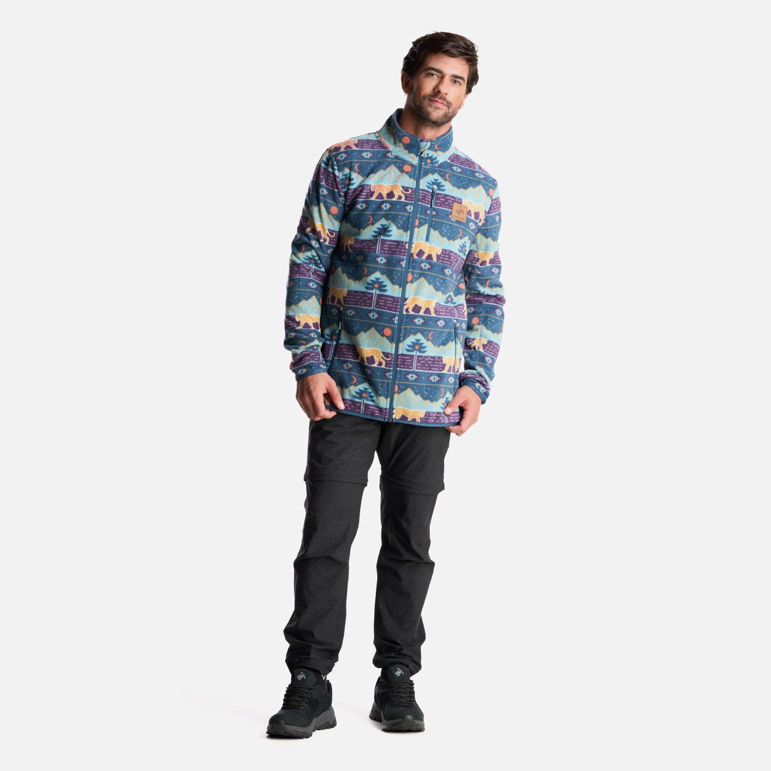 Poleron Hombre Tokerau Pro Print Morado Haka Honu-8