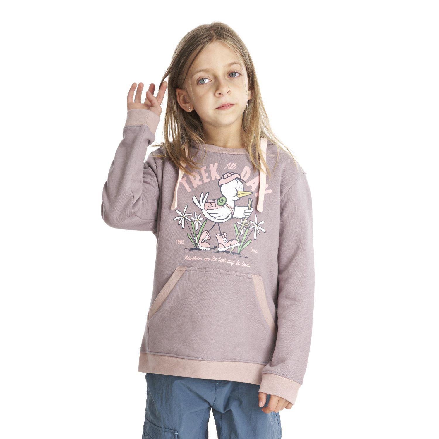 Poleron Niña Insigne Hoody Sweatshirt Lila Lippi-1