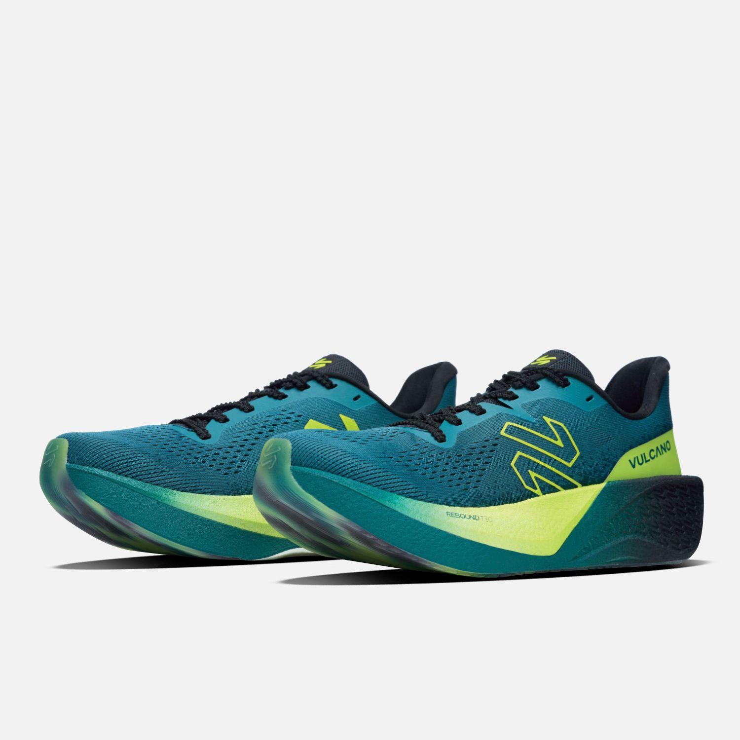 Zapatilla Running Hombre Nazca Petroleo / Verde Lima-3