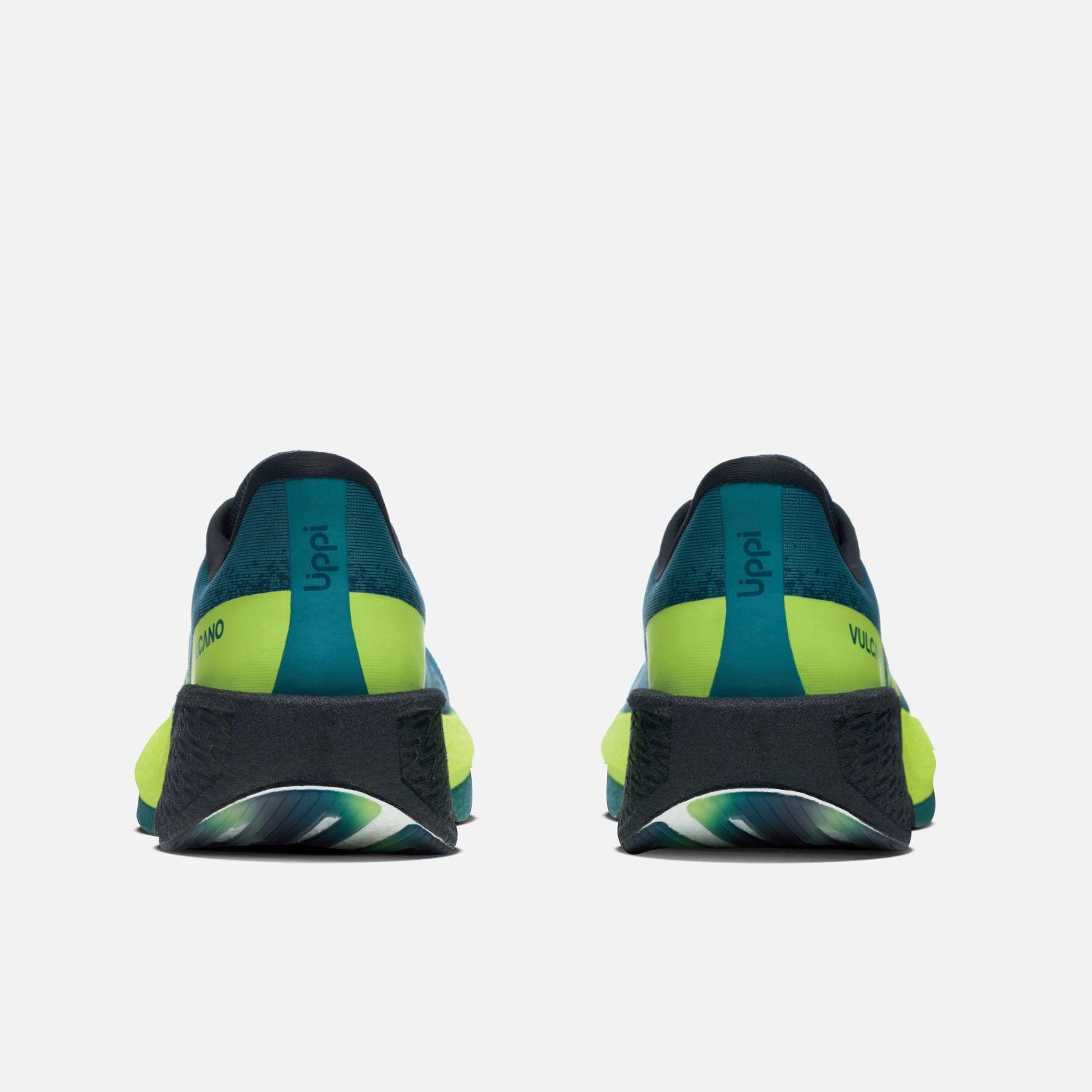 Zapatilla Running Hombre Nazca Petroleo / Verde Lima-4
