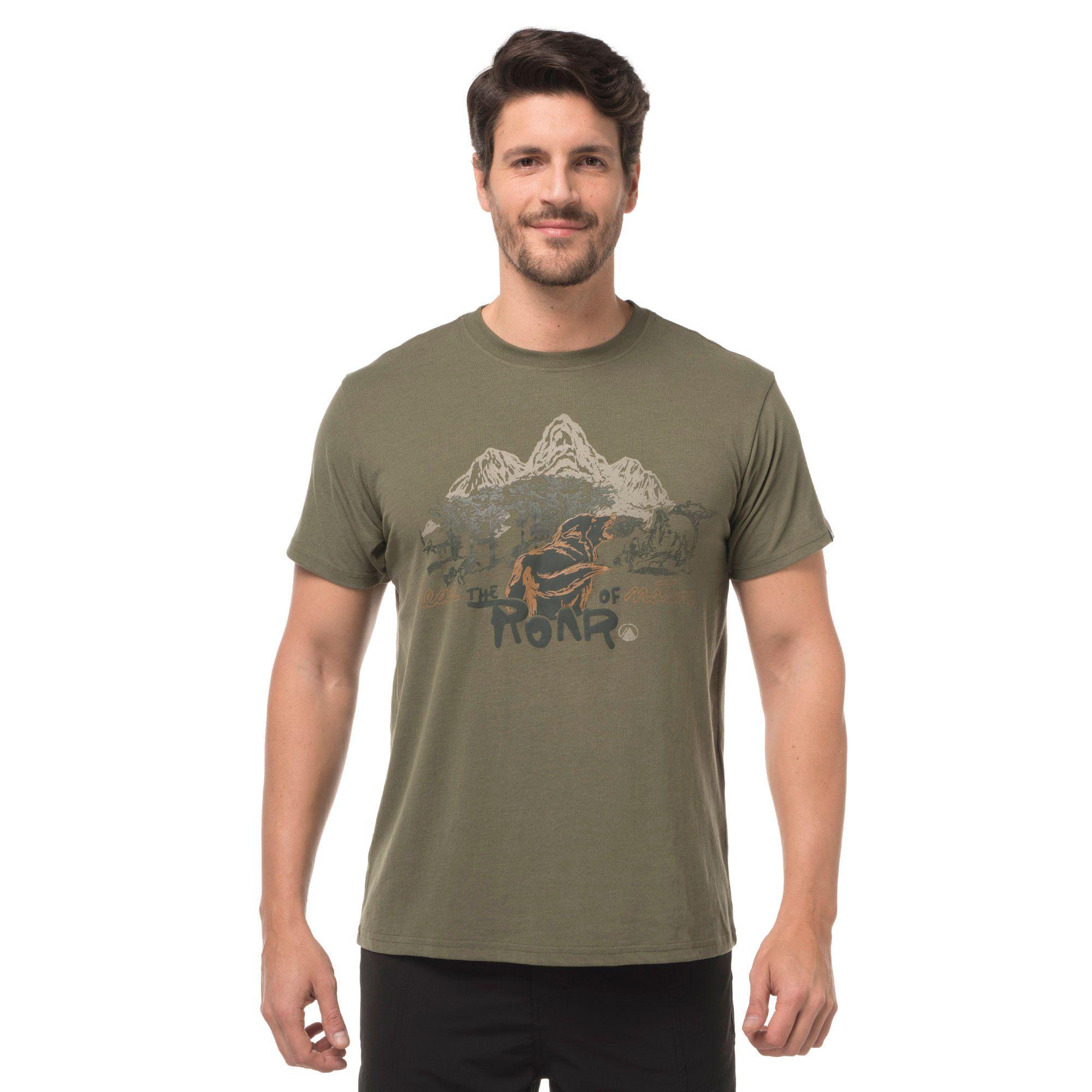 Polera Hombre Wolf UV-Stop T-Shirt Rojo Oscuro Lippi-1