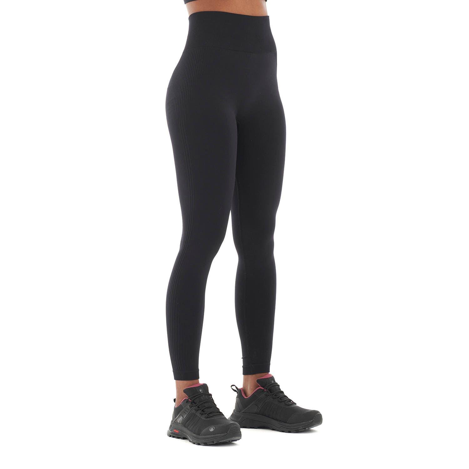 Calza Mujer In-Motion Seamless Leggings High Waist Negro Lippi V22-2