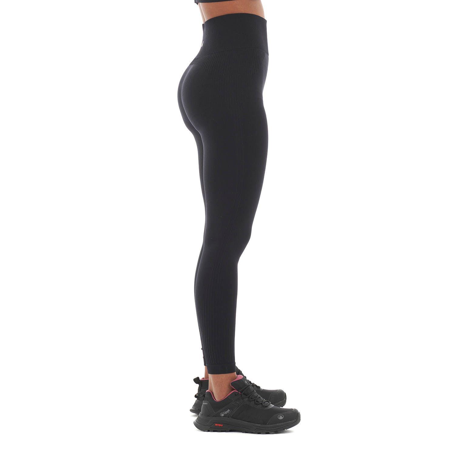 Calza Mujer In-Motion Seamless Leggings High Waist Negro Lippi V22-3