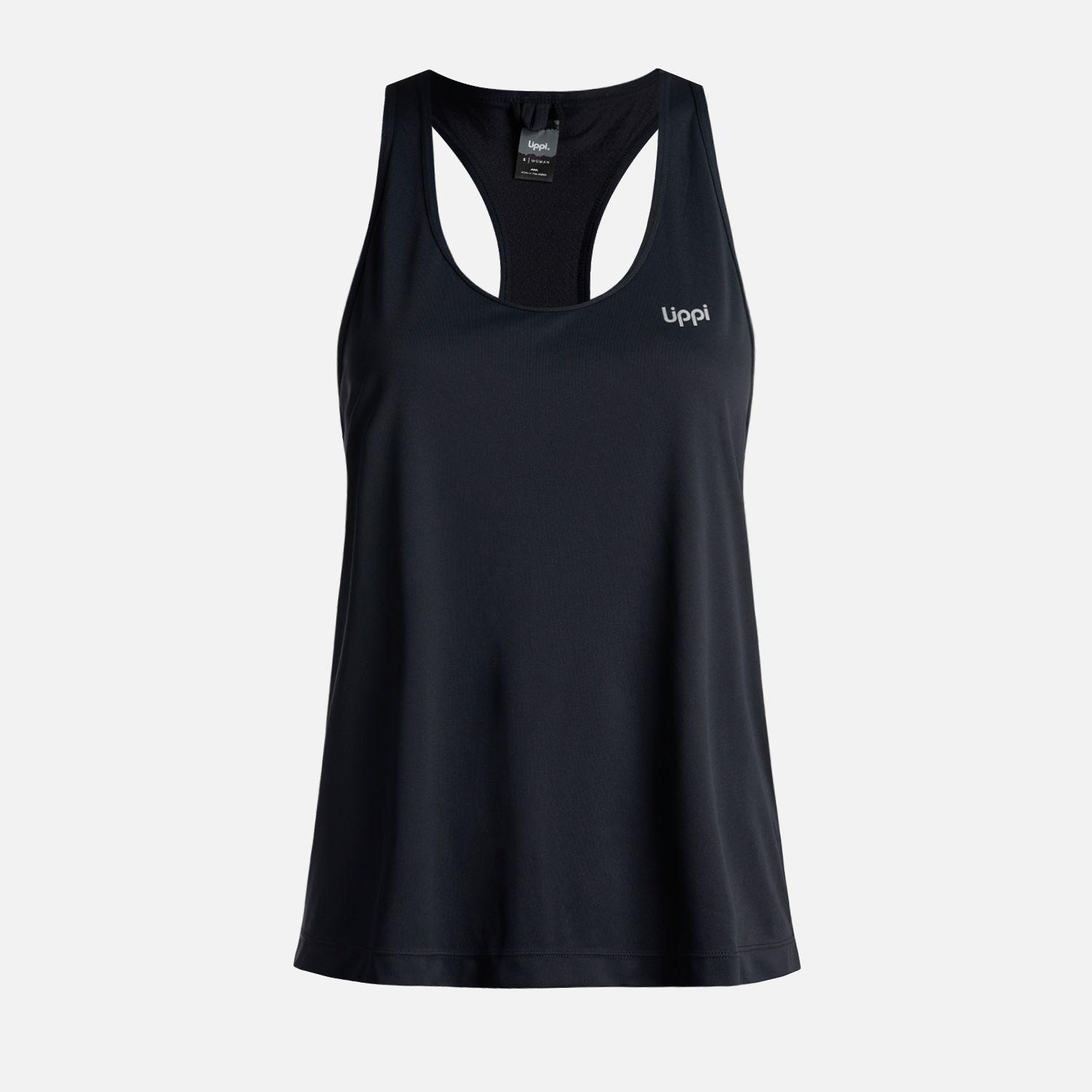 Polera Mujer  Workout Q-Dry Tank T-Shirt Negro Lippi-0