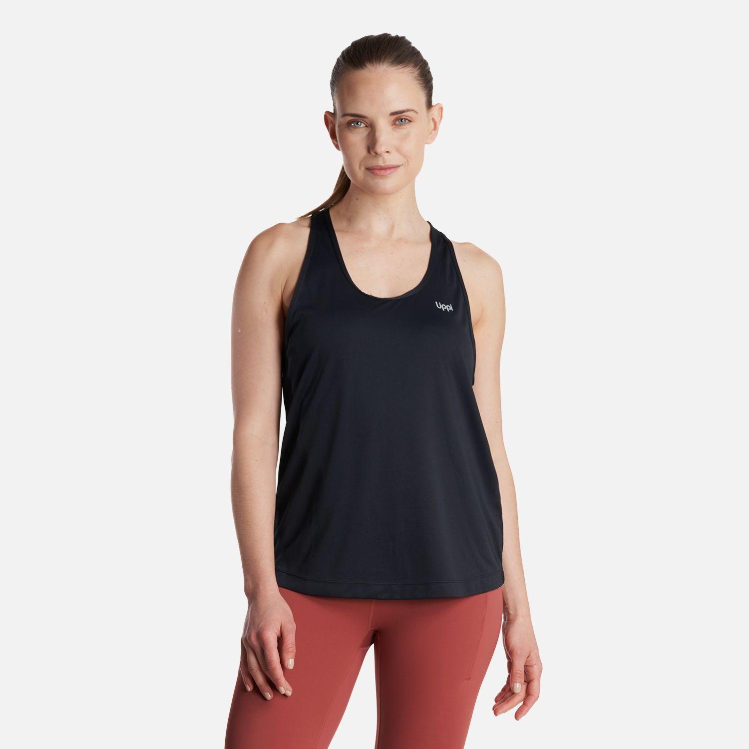 Polera Mujer  Workout Q-Dry Tank T-Shirt Negro Lippi-1