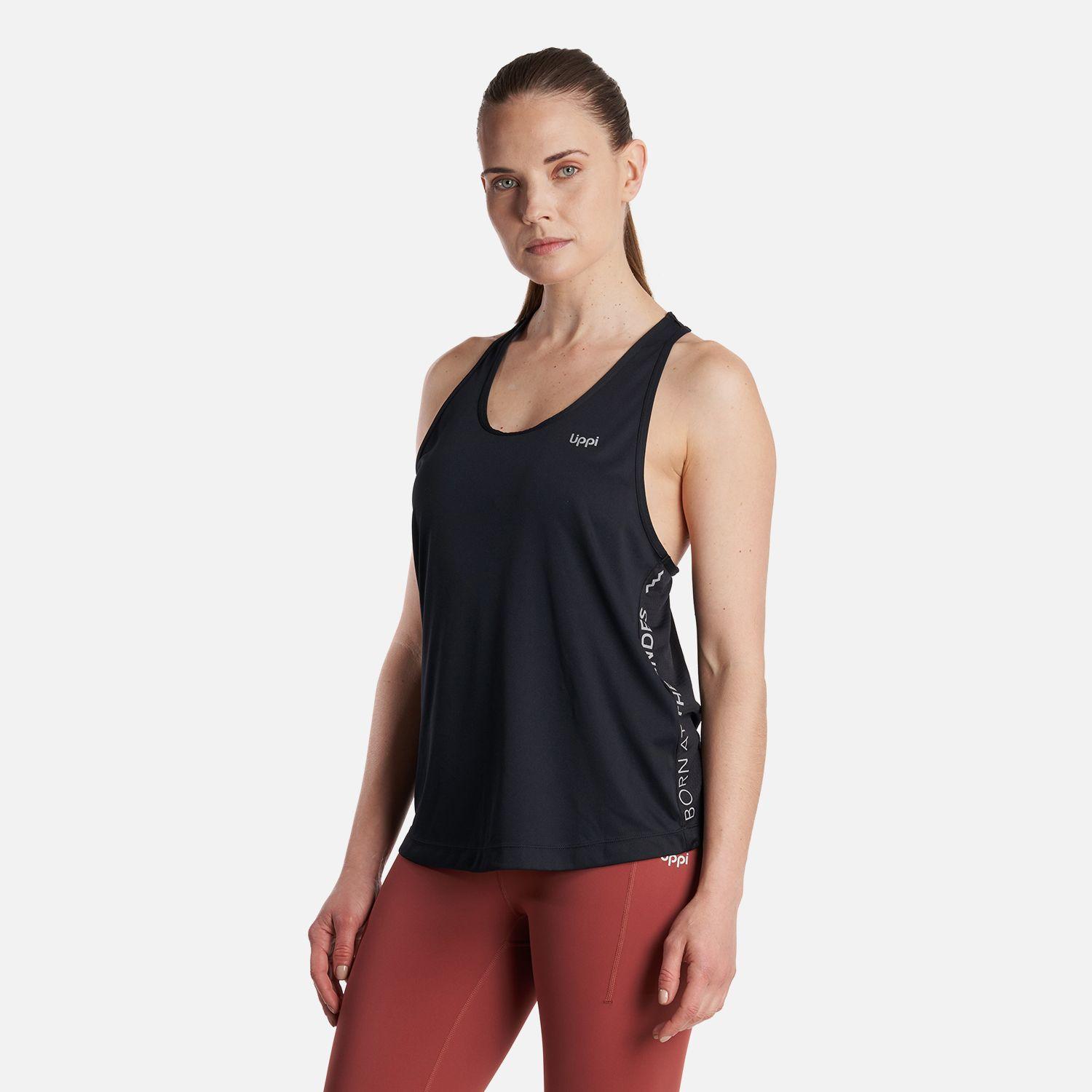 Polera Mujer  Workout Q-Dry Tank T-Shirt Negro Lippi-2
