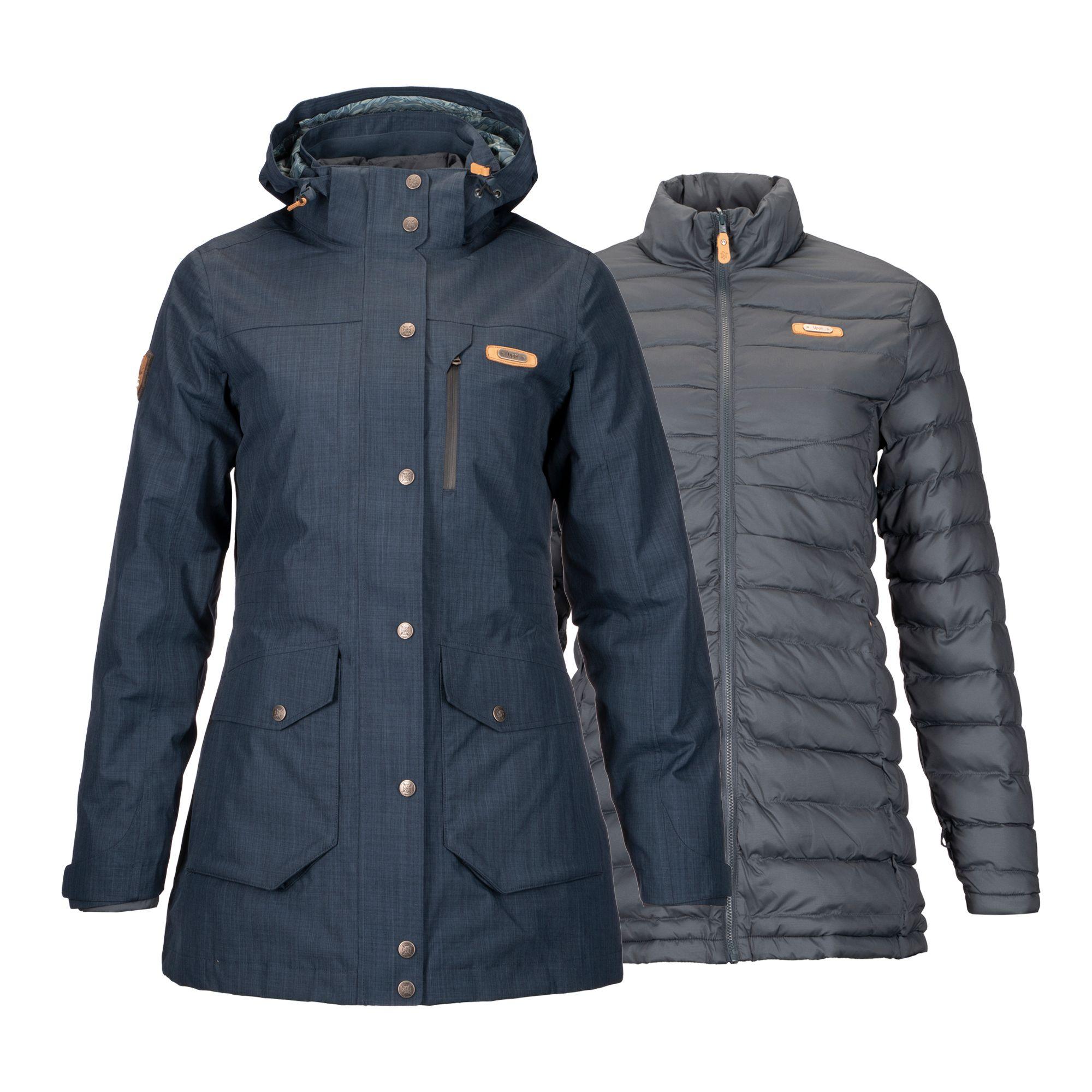 Chaqueta Mujer Nalca Fusion-3 Hoody Jacket Azul Marino Azul Grisaceo Lippi-0