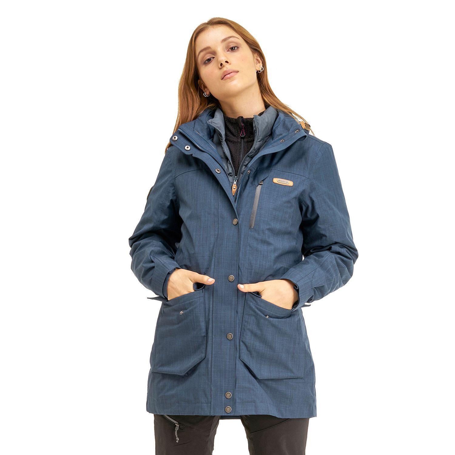 Chaqueta Mujer Nalca Fusion-3 Hoody Jacket Azul Marino Azul Grisaceo Lippi-1