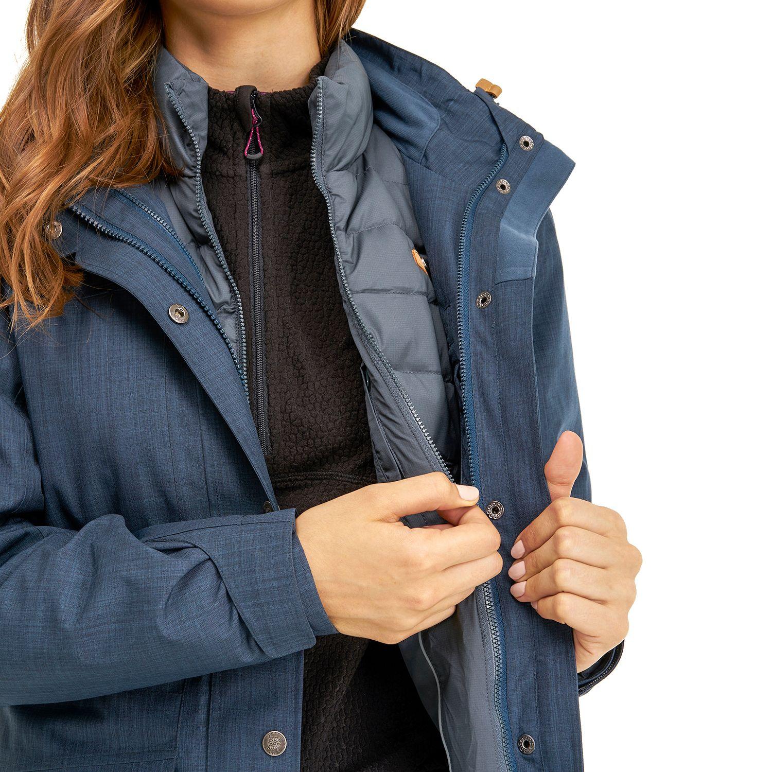 Chaqueta Mujer Nalca Fusion-3 Hoody Jacket Azul Marino Azul Grisaceo Lippi-3