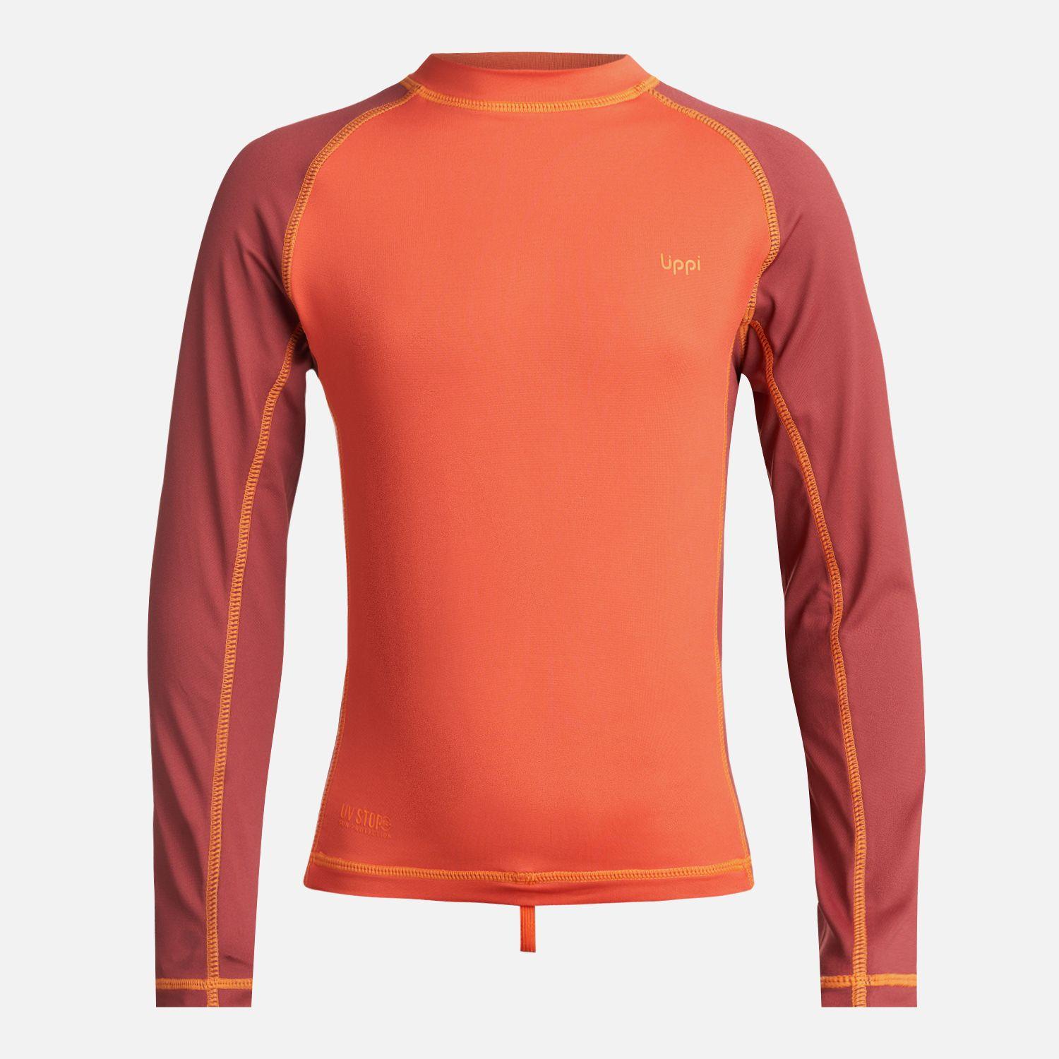 Traje de Baño Niño Sun Pro Long Sleeve T-Shirt Naranjo Oscuro Lippi-0