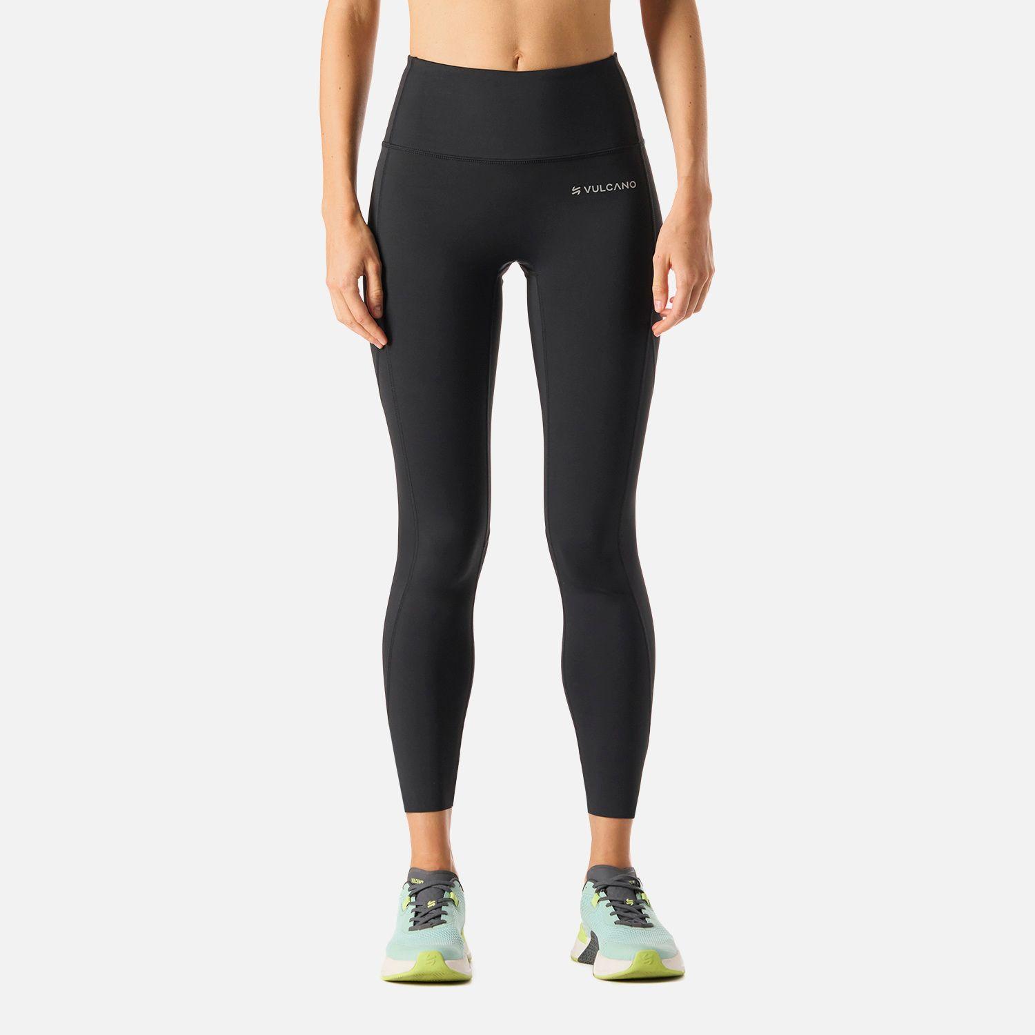 Calza Mujer Built To Move 7/8 High Rise Negro Vulcano-0