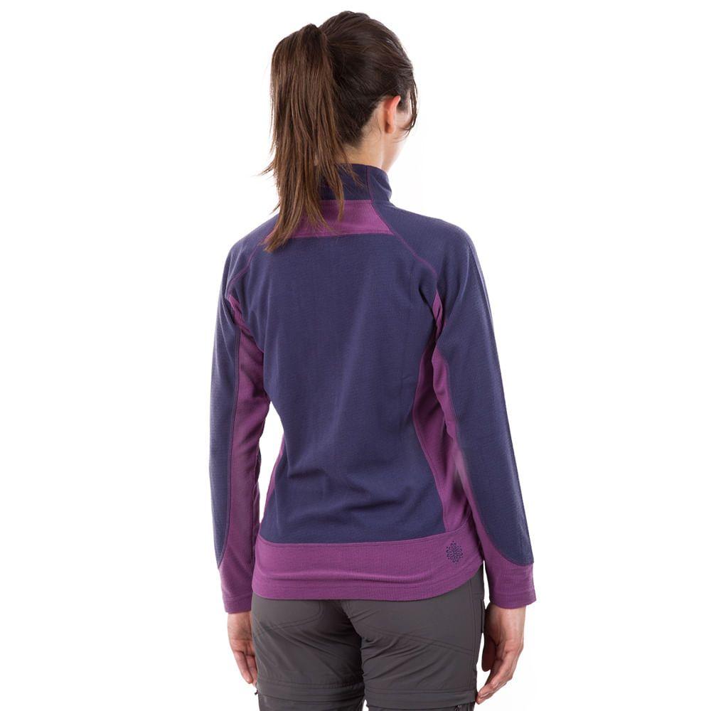 Poleron Mujer Numan Nano-F Jacket Crudo / Arena Lippi-2
