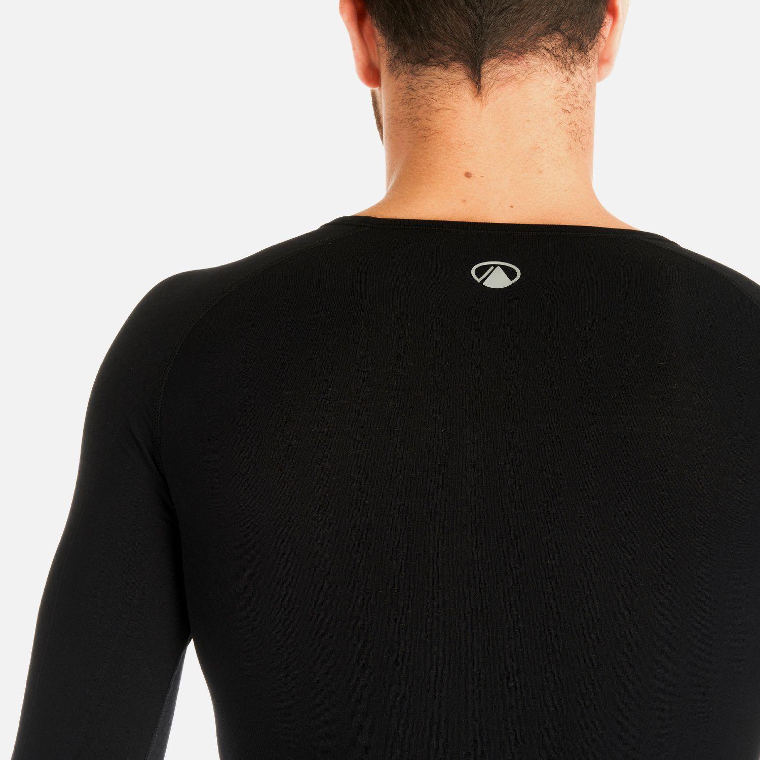 Primera Capa Hombre Skintec 1000 Seamless Top Negro Lippi I24-6