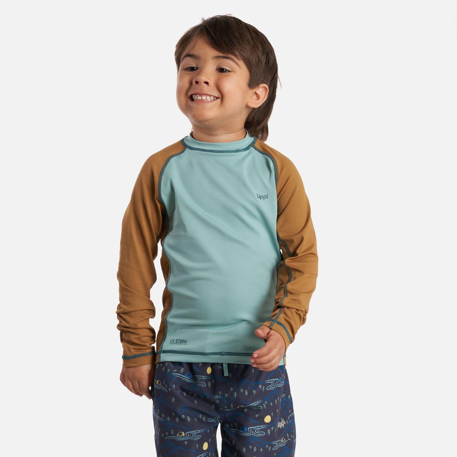 Traje de Baño Niño Sun Pro Long Sleeve T-Shirt Turquesa Lippi-1