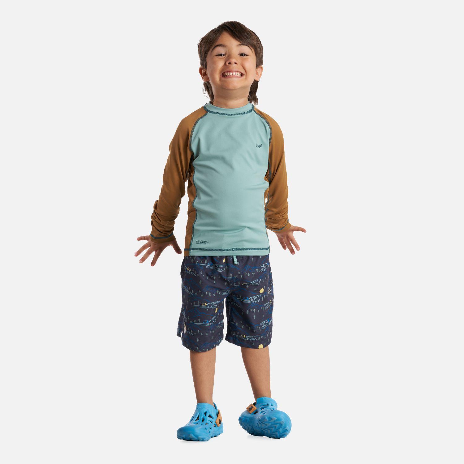 Traje de Baño Niño Sun Pro Long Sleeve T-Shirt Turquesa Lippi-4