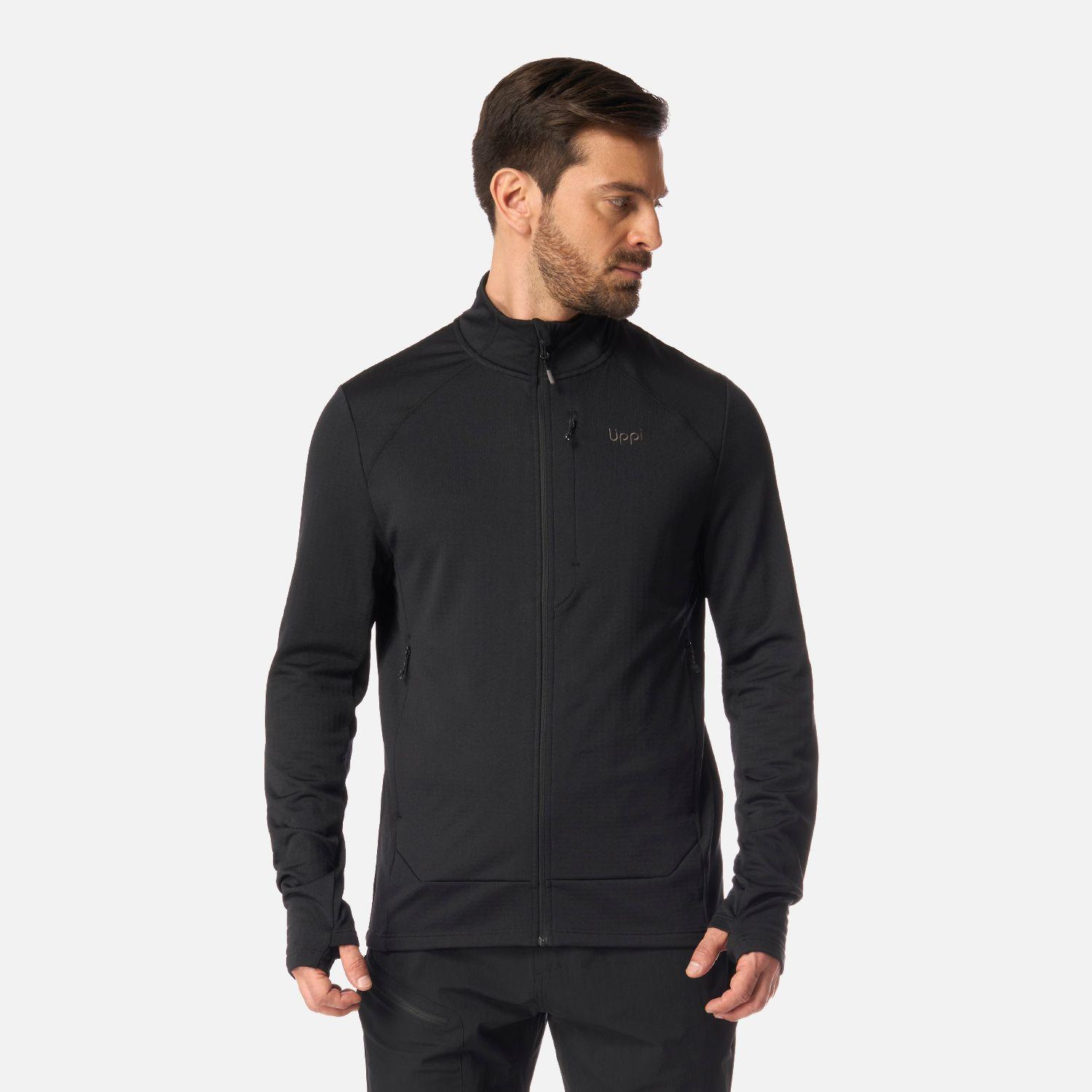 Polerón Hombre Viedma 1000 Nano-F Full Zip Negro Lippi I26-0