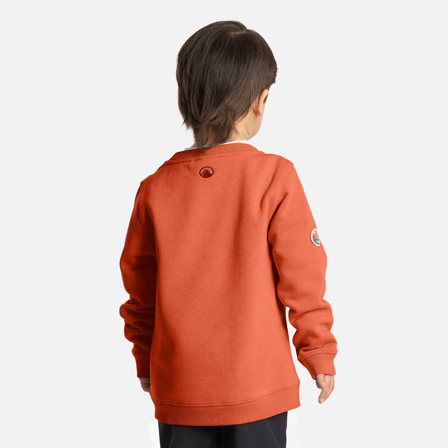 Poleron Niño Insigne Sweatshirt Naranjo Oscuro Lippi-3