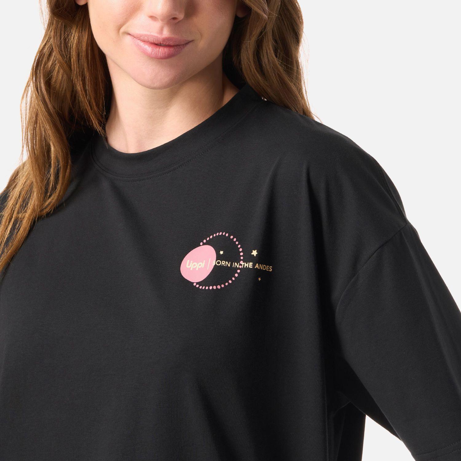Polera Mujer Sun Sorona T-Shirt Negro Lippi V26-3