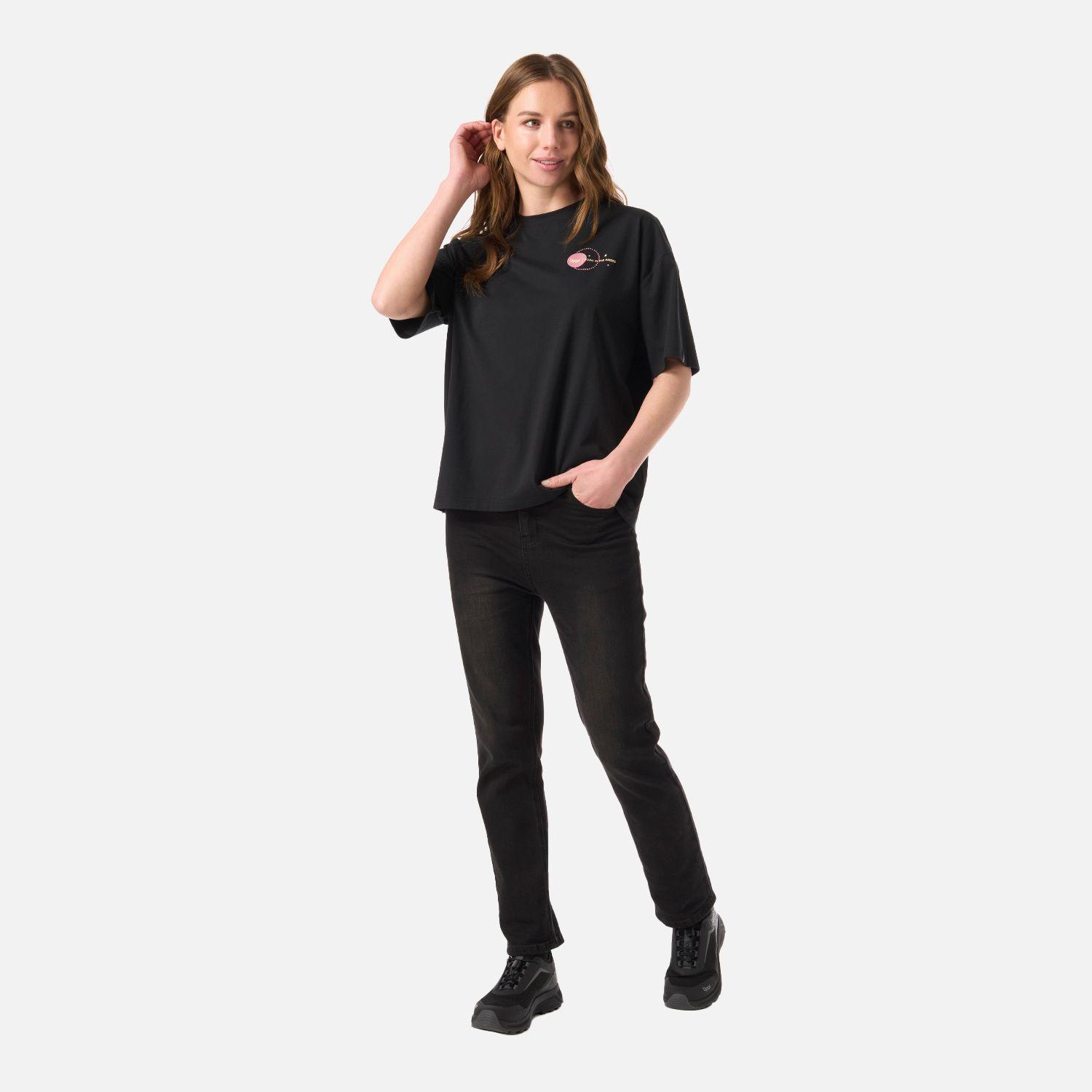 Polera Mujer Sun Sorona T-Shirt Negro Lippi V26-5