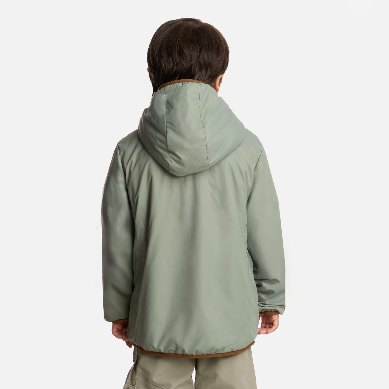 Chaqueta Niño Two-Faces Hoody Print Jade Oscuro Lippi I25-3
