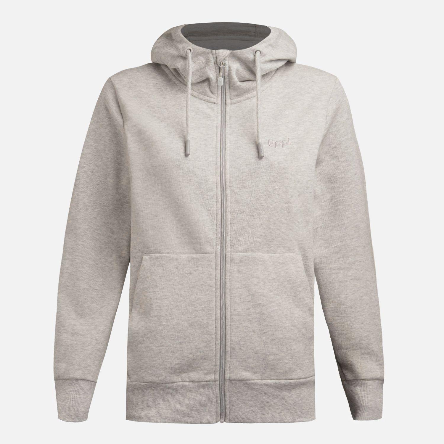 Polerón Mujer Ulmo Light Full Zip Hoody Sweatshirt Gris Lippi V26-6