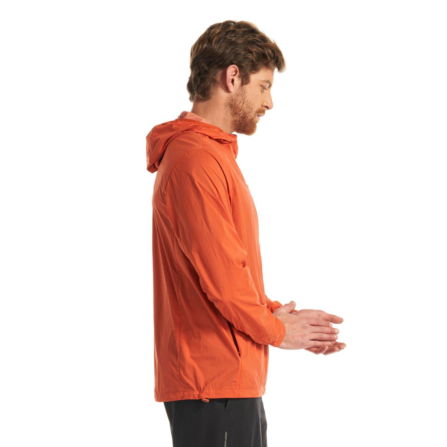 Chaqueta Hombre Spry WindBreaker Hoody Jacket Naranjo Oscuro Lippi-3