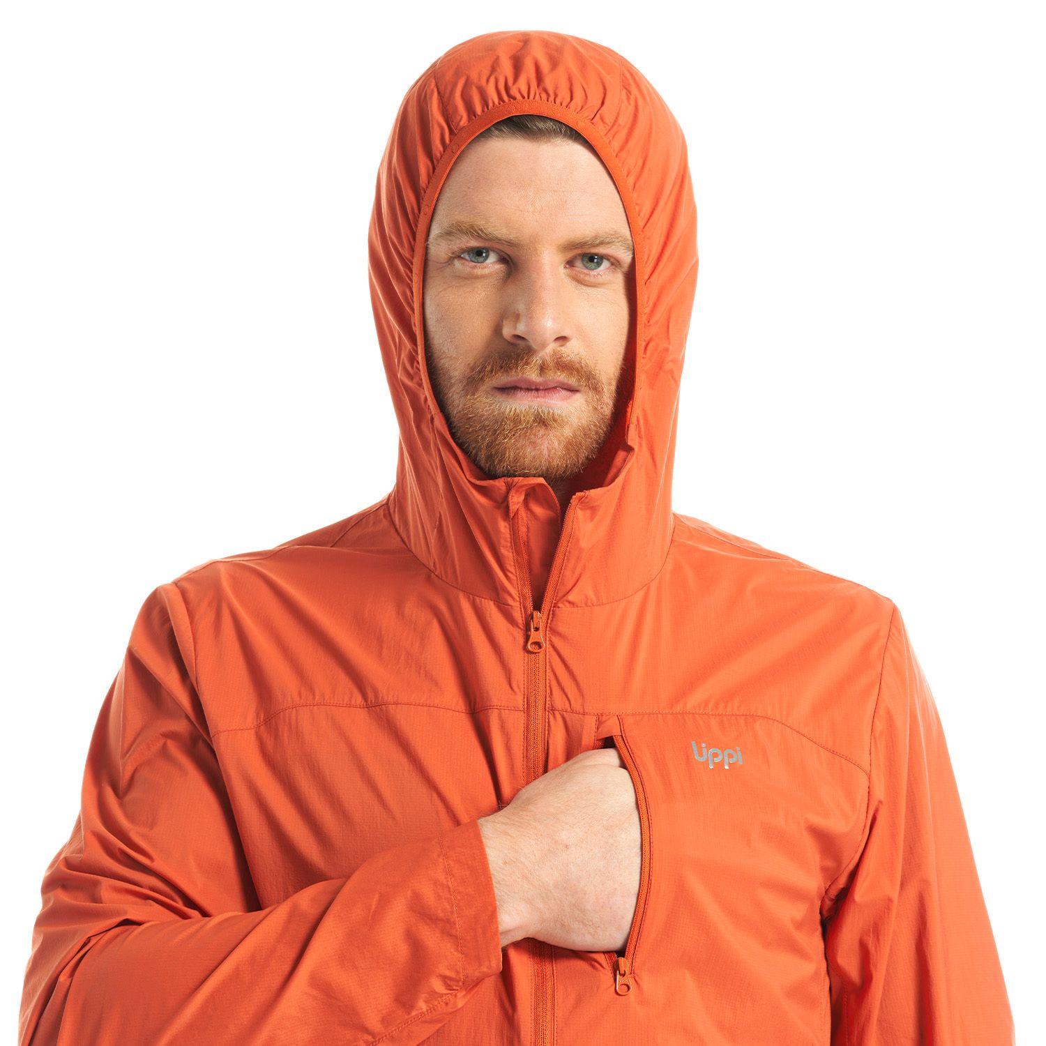 Chaqueta Hombre Spry WindBreaker Hoody Jacket Naranjo Oscuro Lippi-7