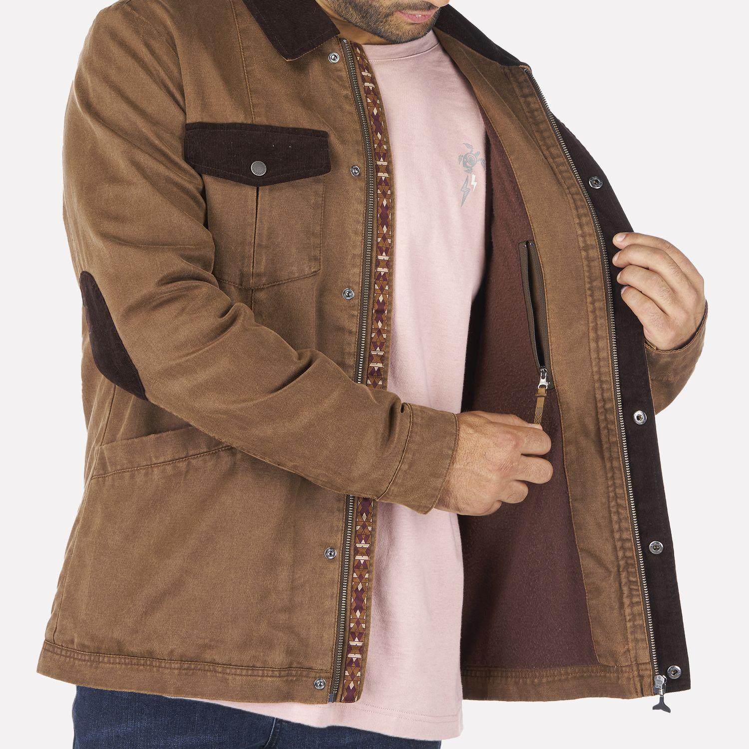 Chaqueta Hombre No-cuero Café Haka Honu-1