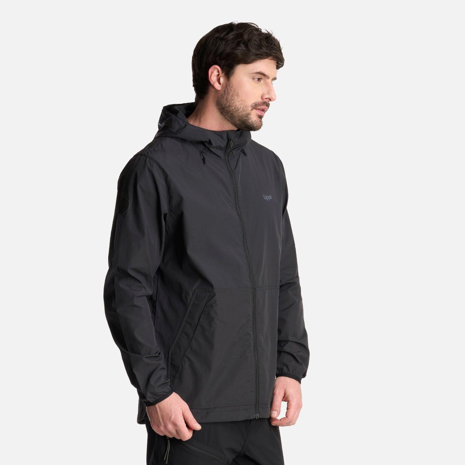 Chaqueta Hombre Windland Windbraker Hoody Negro Lippi-1