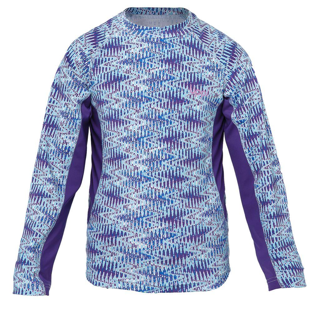 Traje de Baño Niña Sun Pro Long Sleeve T-Shirt Rosa Fuerte Lippi-0