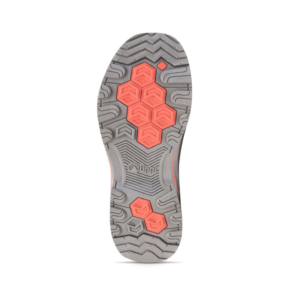 Zapatilla Hombre Panal Gris / Naranjo Lippi-1