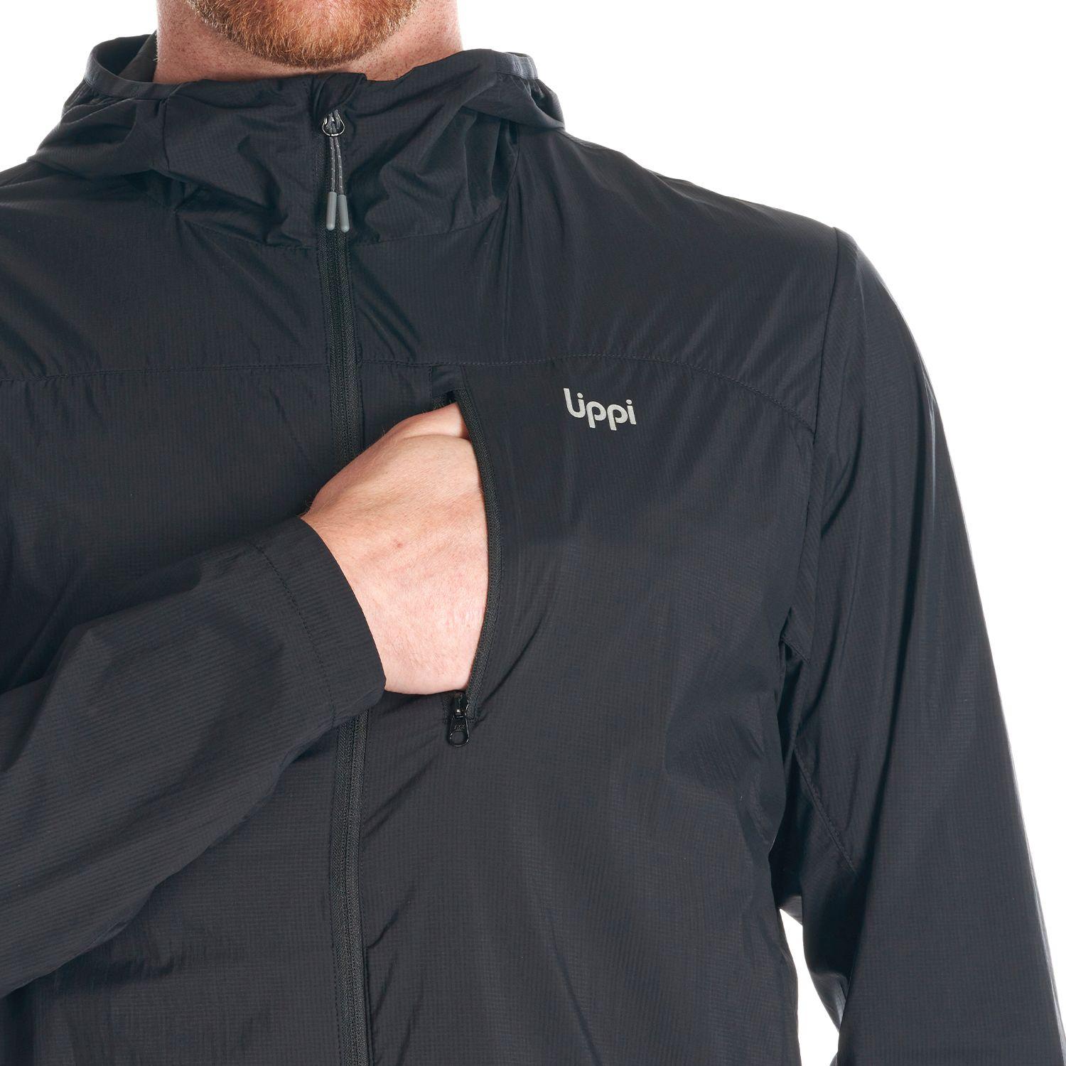 Chaqueta Hombre Spry WindBreaker Hoody Jacket Negro Lippi-6
