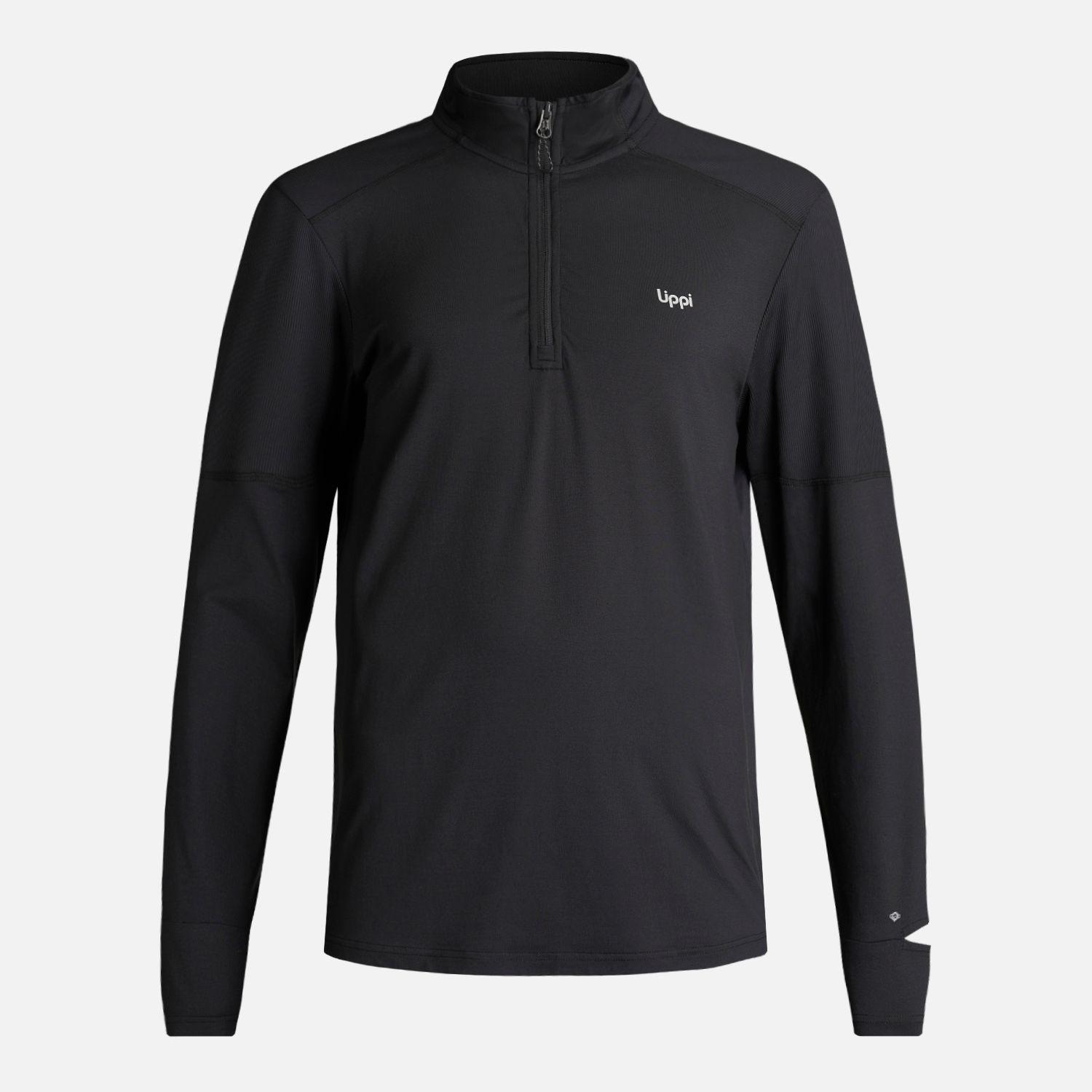 Poleron Hombre Puerto Trucco 14 Zip Negro Lippi V24-0