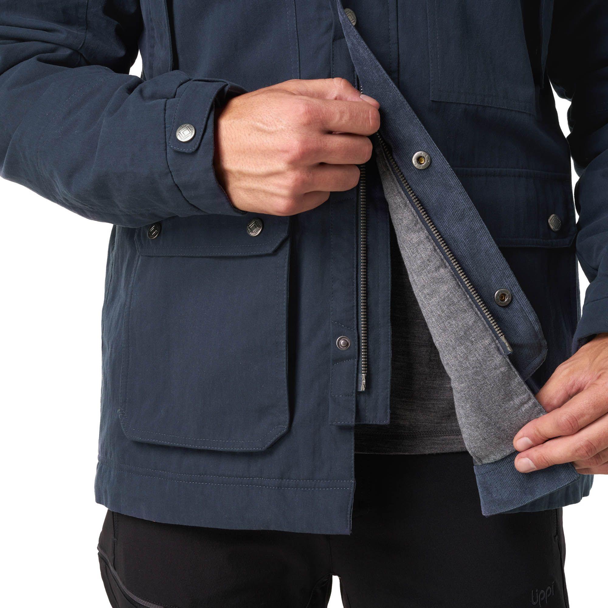 Chaqueta Hombre Peumo Canvas Hoody Jacket Grafito Lippi I19-6