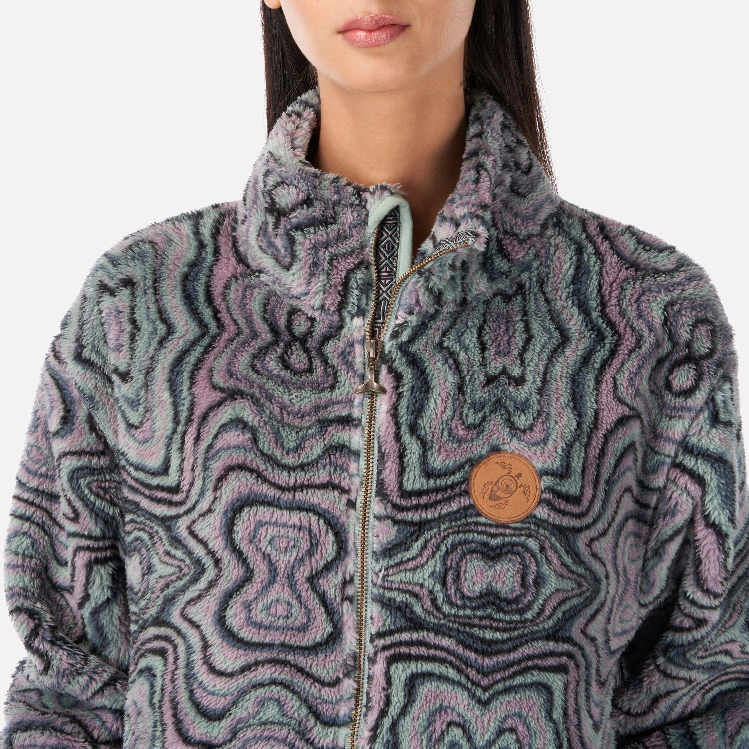 Chaqueta Mujer Caluro-sin Print Verde Haka Honu-3