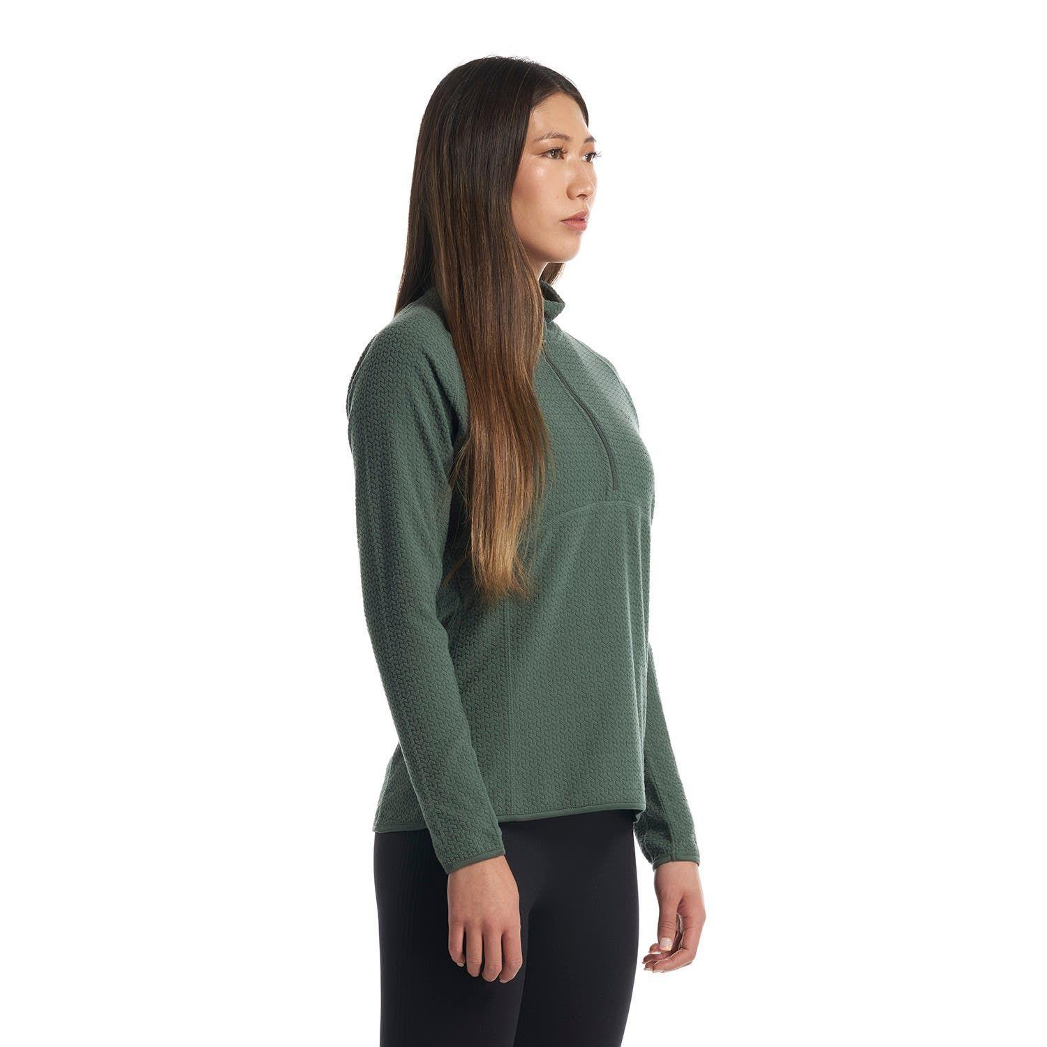 Poleron Mujer Jacaranda Nano-F 14 Zip Verde Oscuro Lippi V23-2