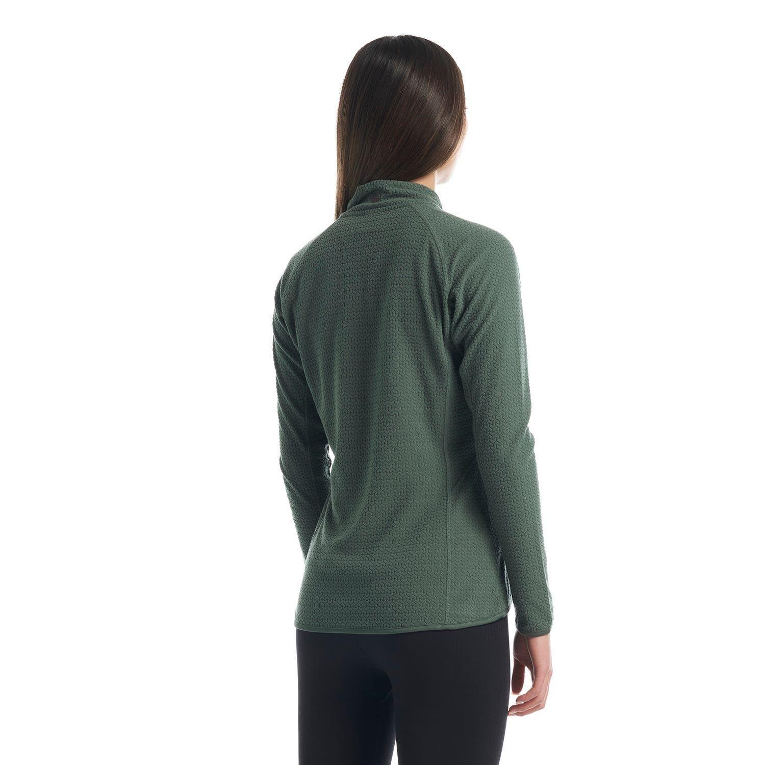 Poleron Mujer Jacaranda Nano-F 14 Zip Verde Oscuro Lippi V23-4