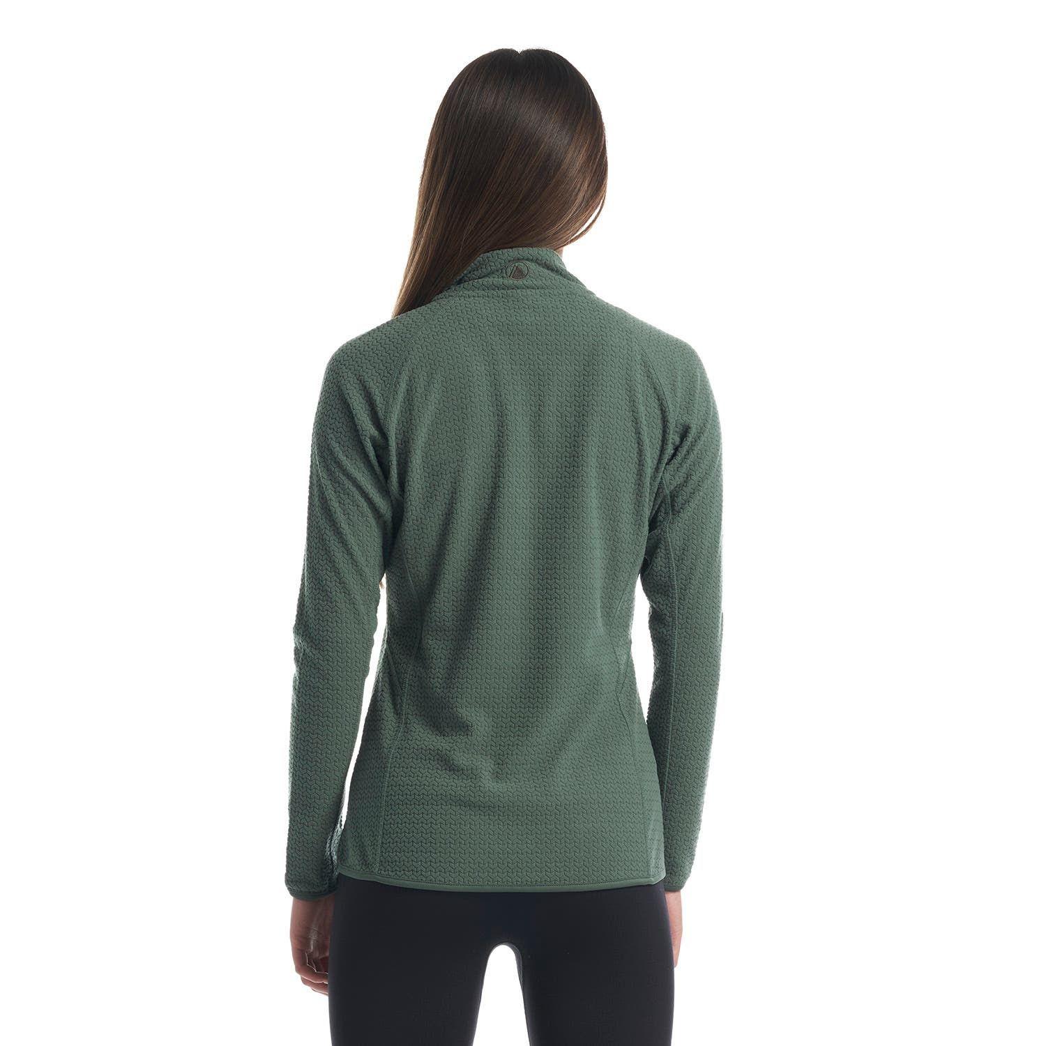 Poleron Mujer Jacaranda Nano-F 14 Zip Verde Oscuro Lippi V23-5