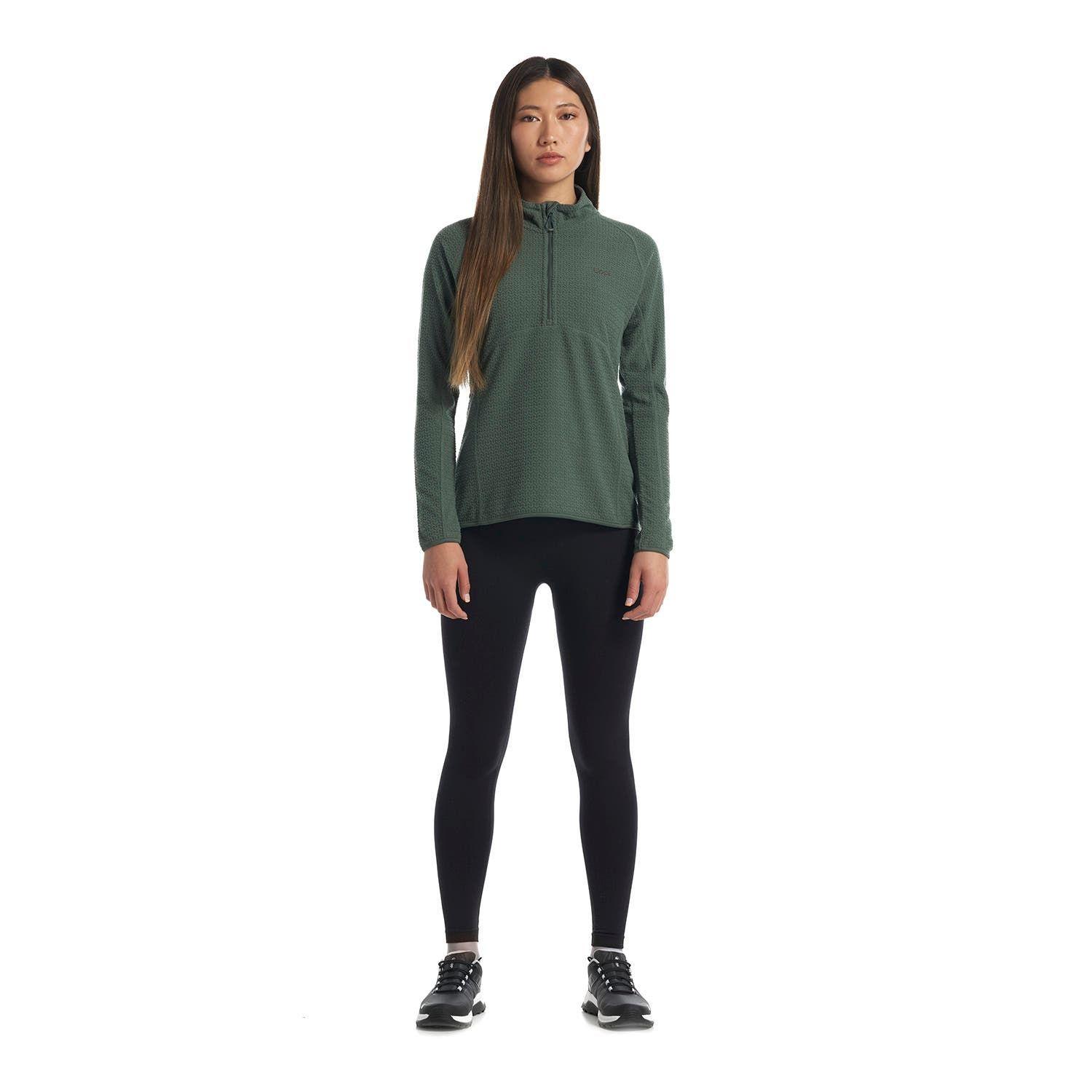 Poleron Mujer Jacaranda Nano-F 14 Zip Verde Oscuro Lippi V23-8