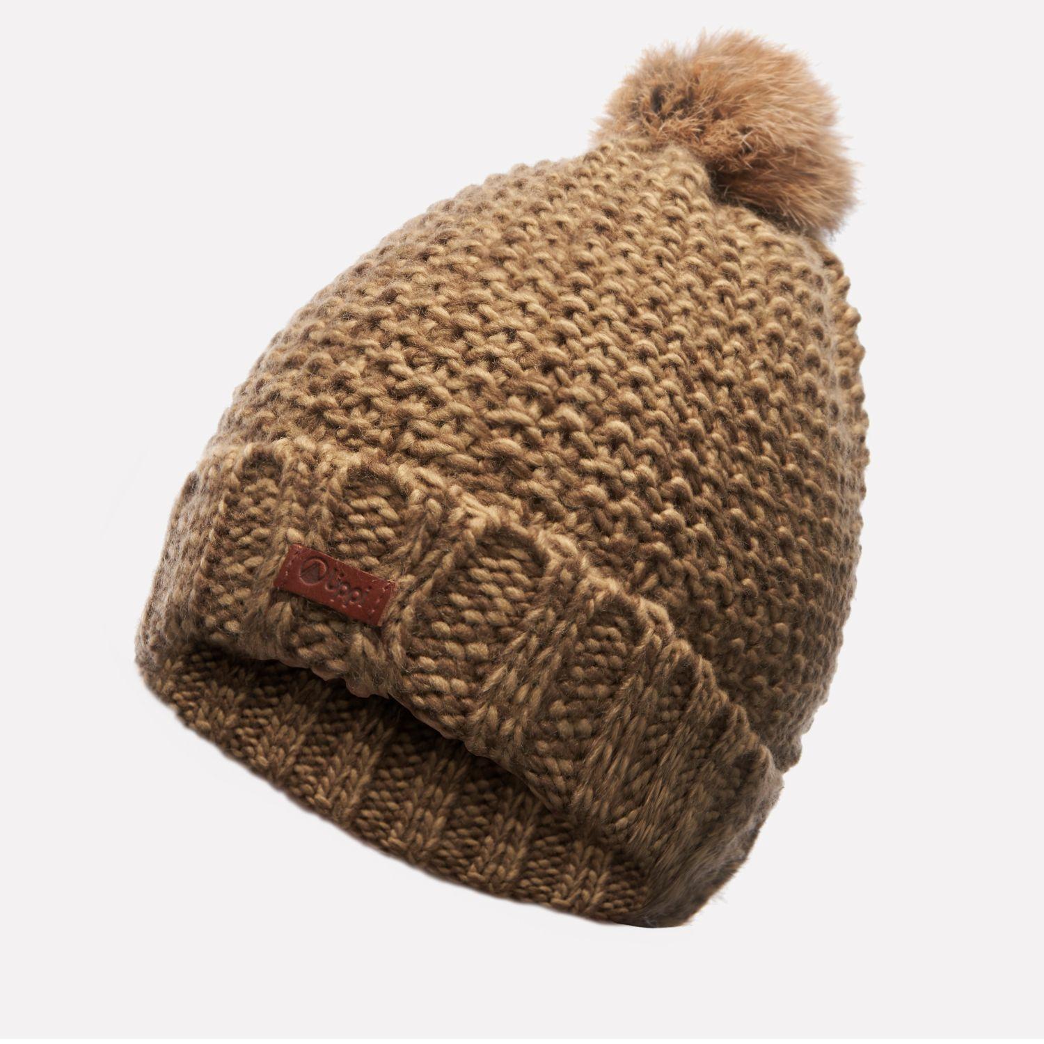 Gorro Mujer Fly Line Pom Blend-Pro Beanie Café Lippi-0